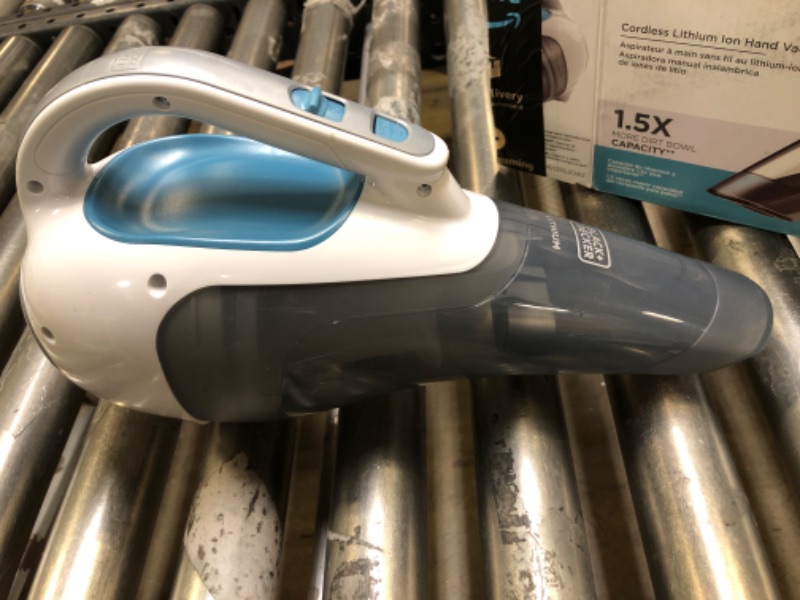 Photo 2 of BLACK+DECKER dustbuster Cordless Handheld Vacuum, Flexi Blue/Grey/White (HHVI315JO42)
