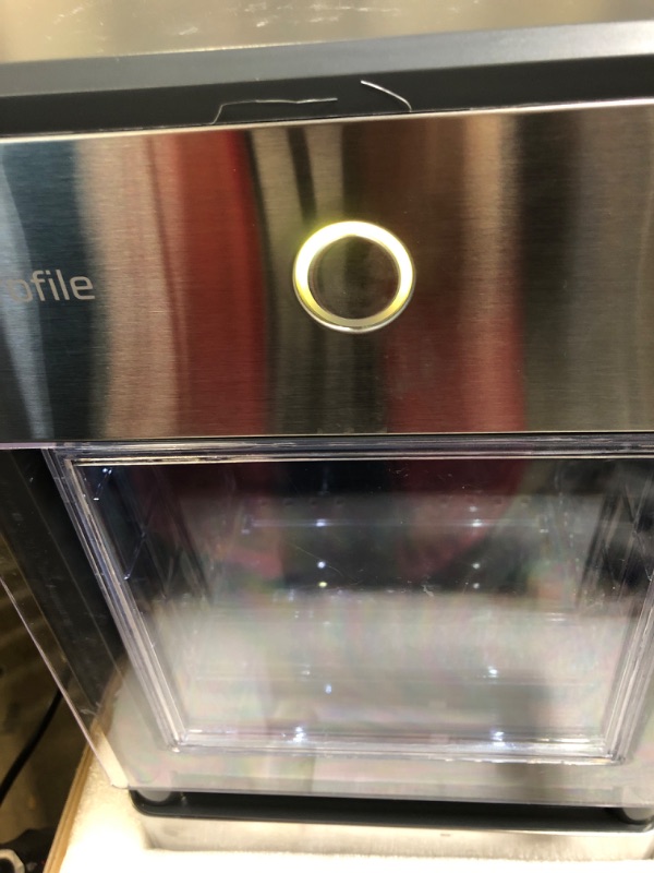 Photo 5 of GE Profile Opal | Countertop Nugget Ice Maker | Portable Ice Machine Makes up to 24 lbs. of Ice Per Day | Stainless Steel Finish
