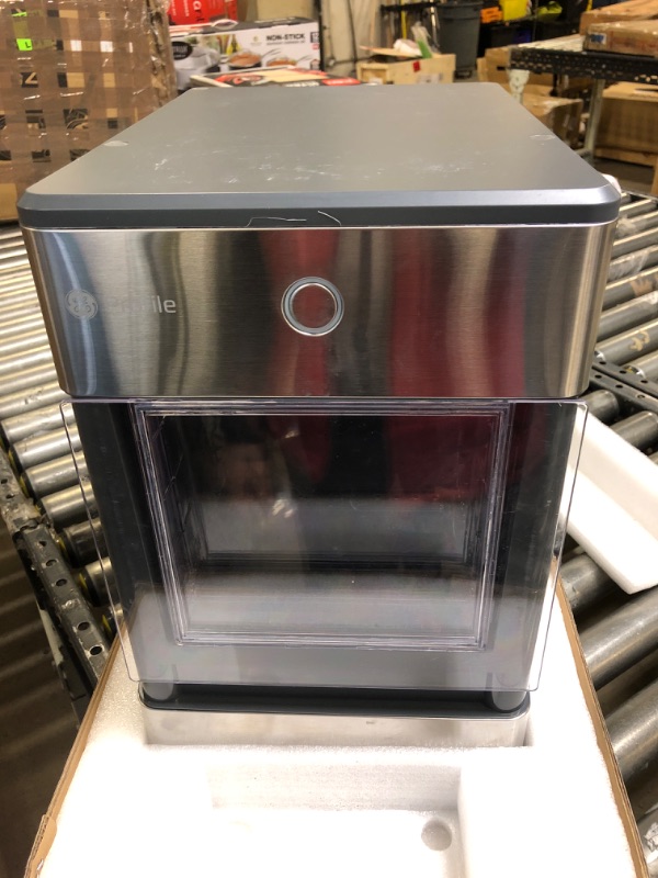 Photo 2 of GE Profile Opal | Countertop Nugget Ice Maker | Portable Ice Machine Makes up to 24 lbs. of Ice Per Day | Stainless Steel Finish
