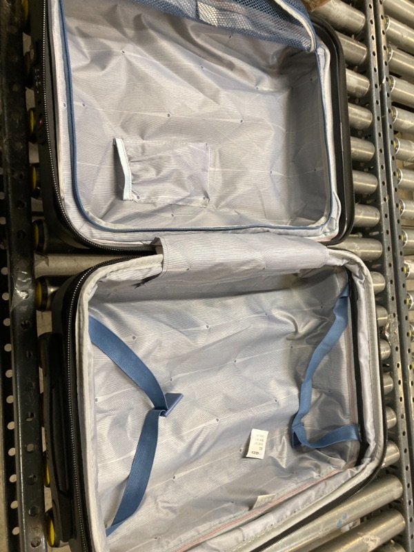 Photo 1 of DIRTY FROM PREVIOUS USE, NO KEY, 21 Inch Graphite, DELSEY Paris Cruise 3.0 Hardside Expandable Luggage with Spinner Wheels, Graphite, Carry on 21 Inch Carry