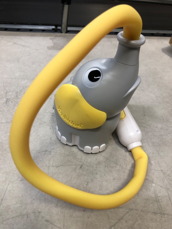 Photo 2 of Yookidoo Baby Bath Shower Head - Elephant Water Pump with Trunk Spout Rinser - Control Water Flow from 2 Elephant Trunk Knobs for Maximum Fun in Tub or Sink for Newborn Babies(Yellow)