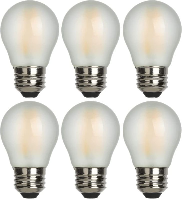 Photo 1 of E26 Globe Light Bulbs,AMDTU Frosted G16.5 Edison Light Bulb Led 40watt 400lm 2700k Soft White,Dimmable Vintage Warm Chandelier Light Bulbs for Bathroom,Vanity,Living Room,Scentsy Light Bulb 6 Pack
