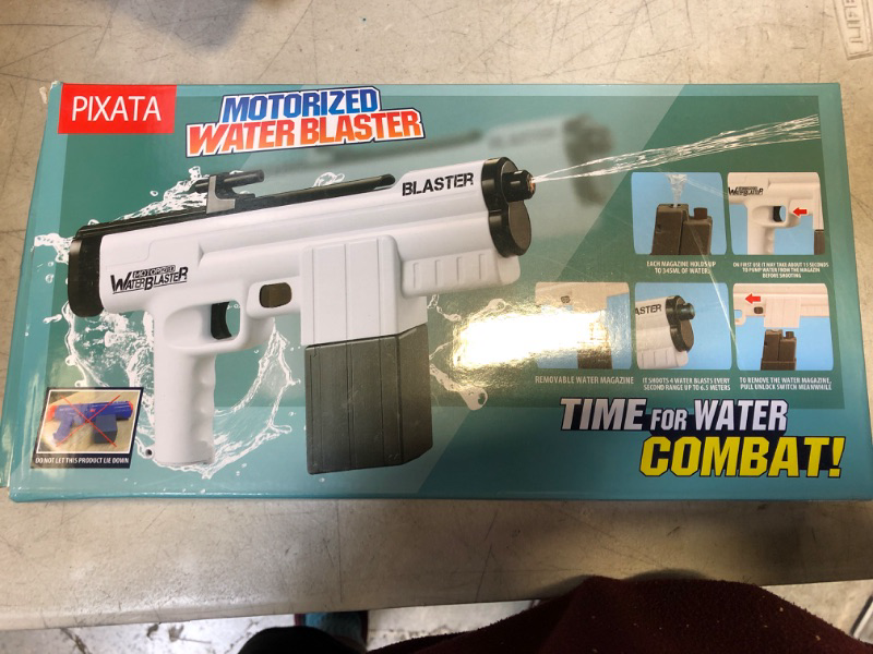 Photo 2 of Electric Water Gun, 22 FT Range Automatic Squirt Guns, Water Blaster Pool Toys, Outdoor Water Toy for Kids & Adults ?375CC?
