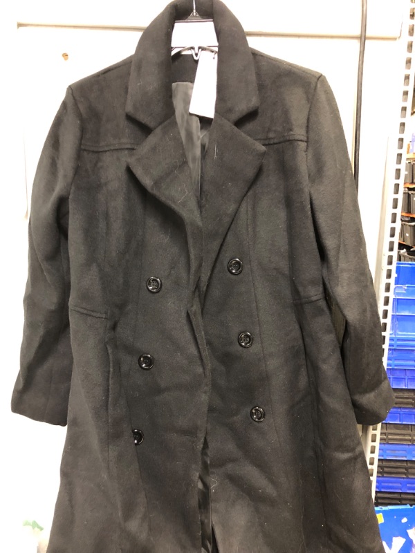 Photo 2 of Aptro mens blazer overcoat medium black