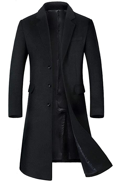 Photo 1 of Aptro mens blazer overcoat medium black
