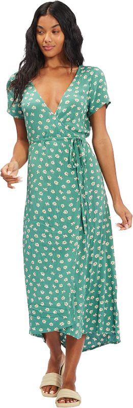 Photo 1 of Billabong Women's Wrap Front Midi Length Dress
