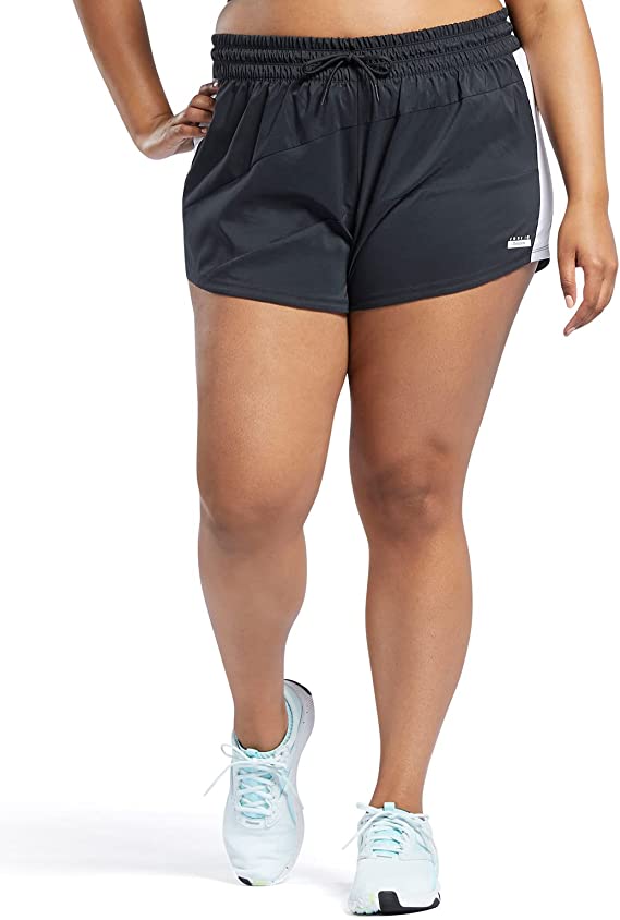 Photo 1 of Core 10 by Reebok Women's Woven Colorblocked Workout Shorts
