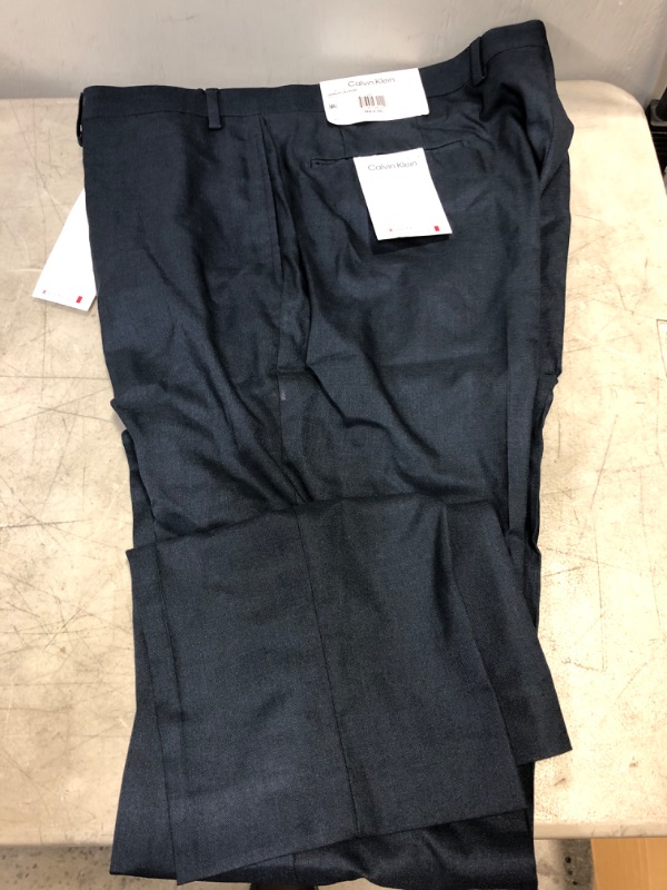 Photo 2 of Calvin Klein Men's Slim Fit Dress Pant 38W x 30L Navy