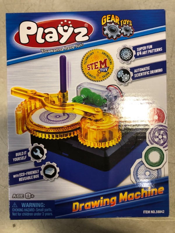 Photo 2 of Playz Electric Drawing Kit for Kids - Motorized DIY Doodle Board - Build Your Own Electronic Circuit Board Doodler Using a Science Kit for Kids Age 8-12 - Perfect Arts & Crafts Toy for Boys, & Girls