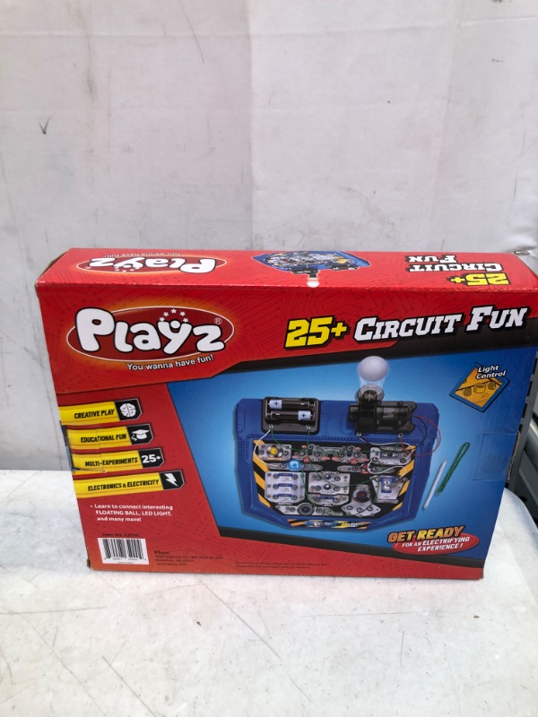 Photo 1 of Playz Electrical Circuit Board Engineering Kit for Kids with 25+ STEM Projects Teaching Electricity, Voltage, Currents, Resistance, & Magnetic Science | Gift for Children Age 8, 9, 10, 11, 12, 13+
FACTORY SEALED