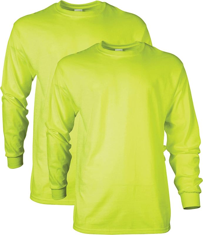 Photo 1 of Gildan Men's Ultra Cotton Long Sleeve T-Shirt, Style G2400, Multipack large