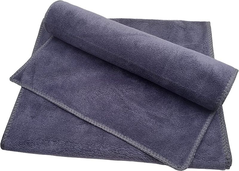 Photo 1 of 2 Pcs Microfiber Exercise Fitness Home Gyms Towels for Men & Women Absorbent Sweat Yoga Towels&Outdoor Sports Towel ?39.35 " x 11.8"?
