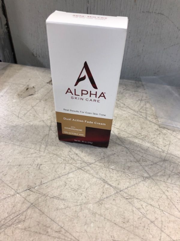 Photo 1 of Alpha Skin Care Dual Action Fade Cream | Anti-Aging Formula | With hydroquinone exp 3/24