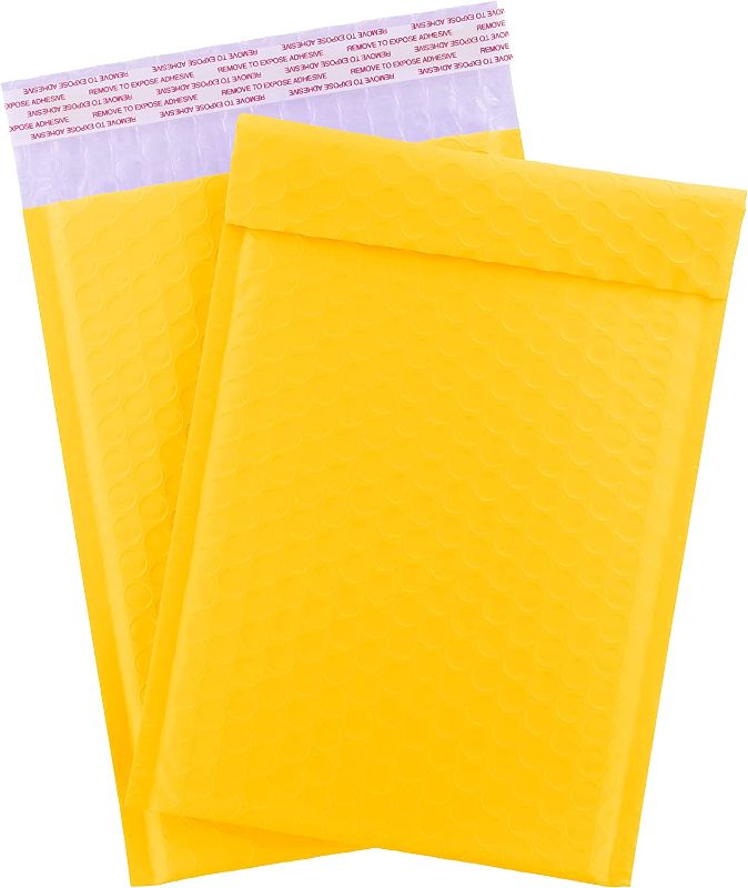 Photo 1 of Yellow Bubble Mailers 6x9 Inch 6x10 Including Self-Adhesive Flap Of This Small Padded Envelopes) ,Mailing Envelopes Bubble Padded,Packaging,#0