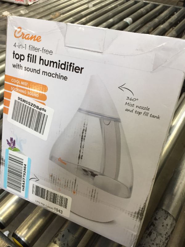 Photo 3 of Crane Drop Humidifier, 1 Gallon, Clear & White