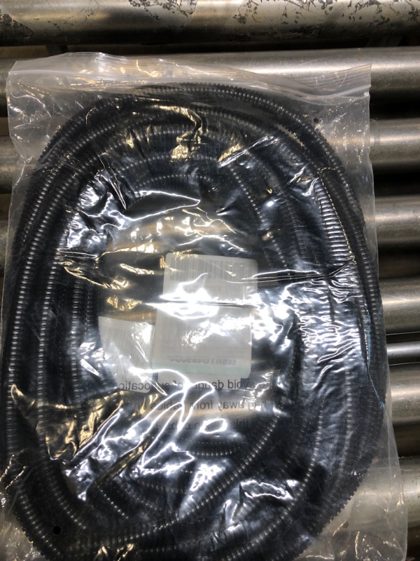 Photo 2 of Alex Tech 25ft – 1/2 inch Split Wire Loom Tubing Wire Conduit – Black 1/2"-25ft Black