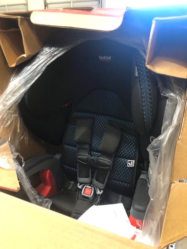 Photo 3 of Britax Grow with You ClickTight Harness-2-Booster Car Seat, Cool Flow Teal
