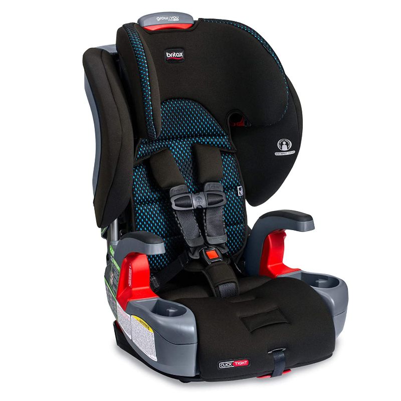 Photo 1 of Britax Grow with You ClickTight Harness-2-Booster Car Seat, Cool Flow Teal
