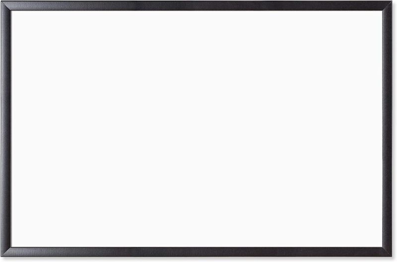 Photo 1 of U Brands Magnetic Dry Erase Board, 23 x 35 Inches, Black Wood Frame (311U00-01)
