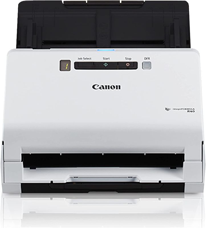 Photo 1 of Canon imageFORMULA R40 Office Document Scanner For PC and Mac, Color Duplex Scanning, Easy Setup For Office Or Home Use, Includes Scanning Software
