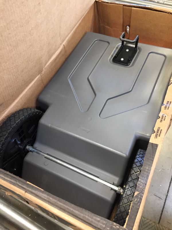 Photo 1 of Camco Rhino Portable RV Tote Tank | Transport Waste from Camper or Trailer | Features Large, Heavy-Duty, No Flat Wheels and a Low Drain Hole | 21 Gallon (39002) 21 Gallon Tank -- MISSING CAP FOR DRAIN HOLE