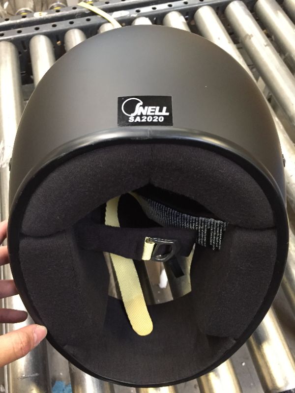 Photo 3 of Conquer Snell SA2020 Full Face Auto Racing Helmet Small Size Black