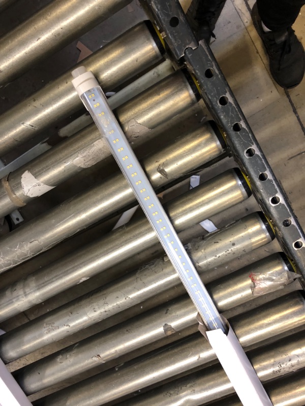 Photo 1 of JESLED T8 T12 4FT LED Type B Light Bulbs, 24W 3000LM 5000K Daylight White, 4 Foot Flourescent Tube Replacement, Double Row 192LEDs, Remove Ballast, Dual-end Powered, Clear, Warehouse Shop Lights