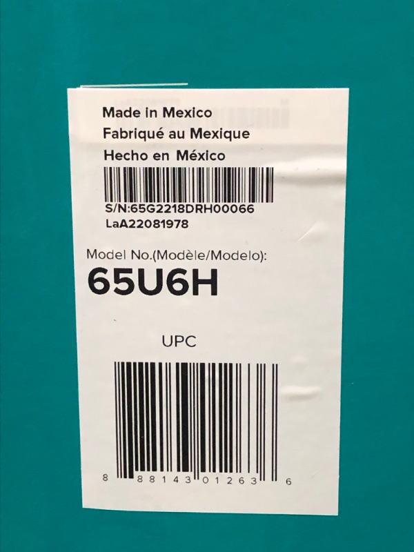 Photo 4 of Hisense ULED 4K Premium 65U6H Quantum Dot QLED Series 65-Inch Smart Google TV, Dolby Vision Atmos, Voice Remote, Compatible with Alexa (2022 Model) -- FACTORY SEALED 
