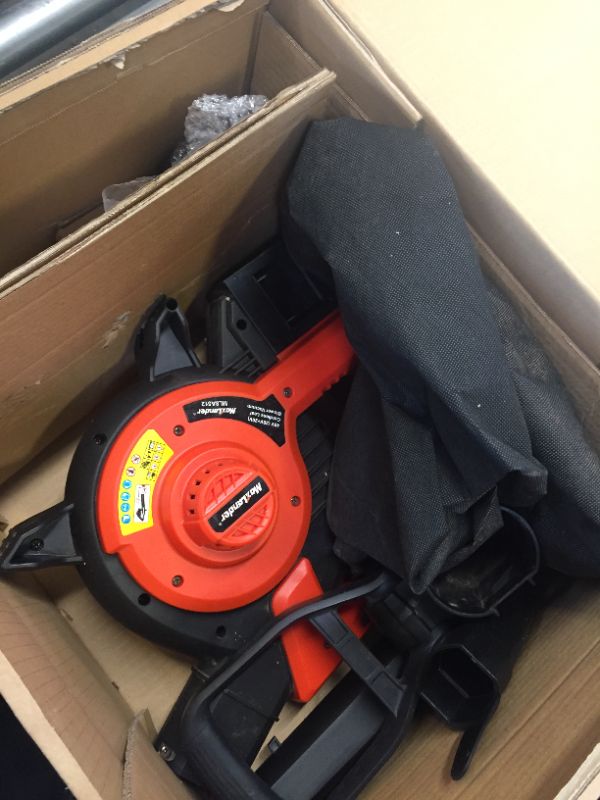 Photo 1 of MAXLANDER 3 in 1 Cordless Leaf Blower & Vacuum with Bag, Brushless Battery Powered Leaf Vacuum Mulcher 40V 170MPH 330CFM 5 Speeds Leaf Blowers for Lawn Care 2 Pcs 4.0Ah Battery & Charger Included Leaf Blower Vacuum Mulcher -- UNABLE TO TEST