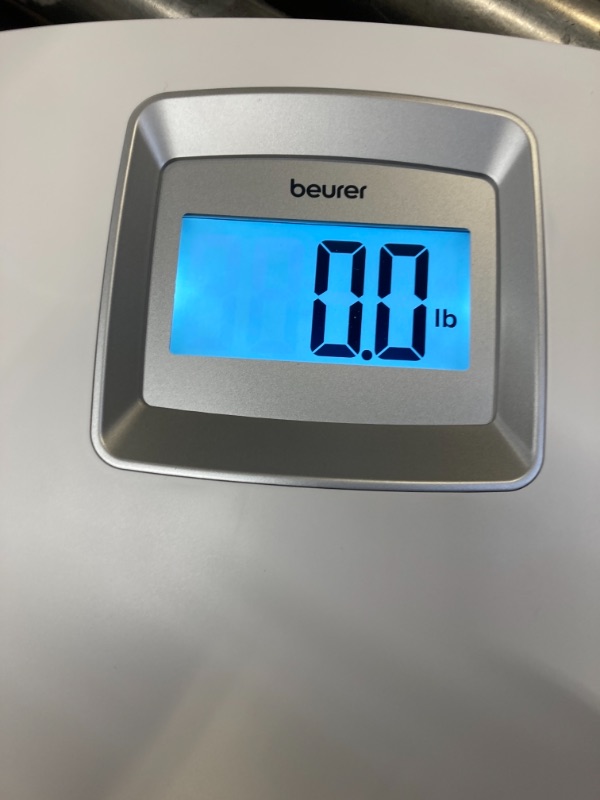 Photo 4 of Beurer PS25 Digital Bathroom Scale for Body Weight – 400lb Weight Capacity, Auto-Calibrate, XL Backlit Display – Glass Weight Scale, Precise and Accurate Digital Scale, Body Scale