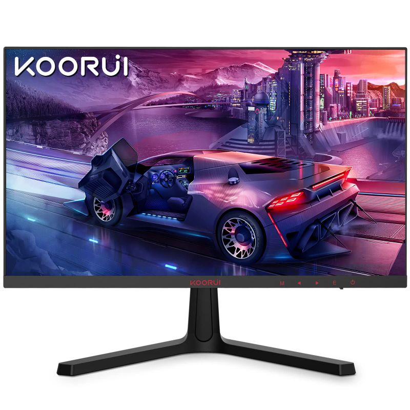 Photo 1 of KOORUI 24 Inch Computer Monitor -FHD 1080P Gaming Monitor 165Hz VA 1ms Build-in FreeSync™, Compatible G-sync, LED Monitors with Ultra-Thin, HDMI X2 /DP, VESA Compatible, Tilt Adjustable, Eye Care 24E4