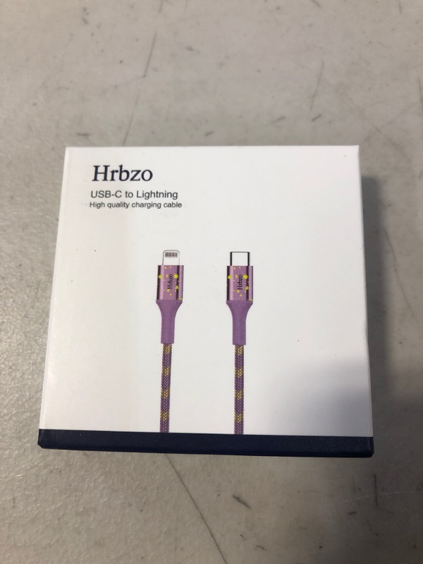 Photo 1 of Hrbzo USB C to Lightning Cable[1-Pack 3FT Dark Purple]MFi Certified Compatible with iPhone 13 13 Pro 12 Pro Max 12 11 X XS XR 8 Plus, AirPods Pro and More
