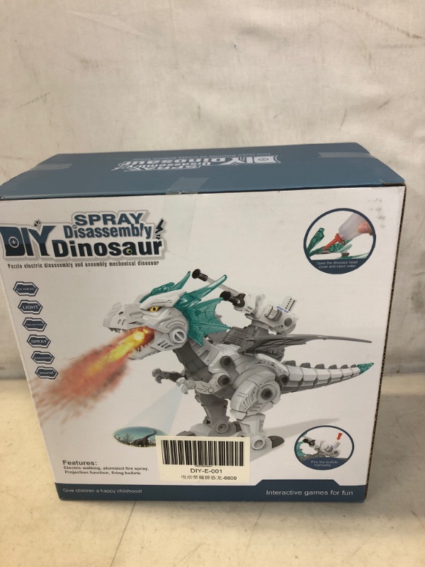 Photo 1 of Boys STEM Take Apart Dinosaur - Walking Dinosaur with Water Mist Spray & LED Lights Glowing Eyes & Projection Toys for 6 7 8 9 10 11 12 Old Boys Girls Gifts, FACTORY SEALED
