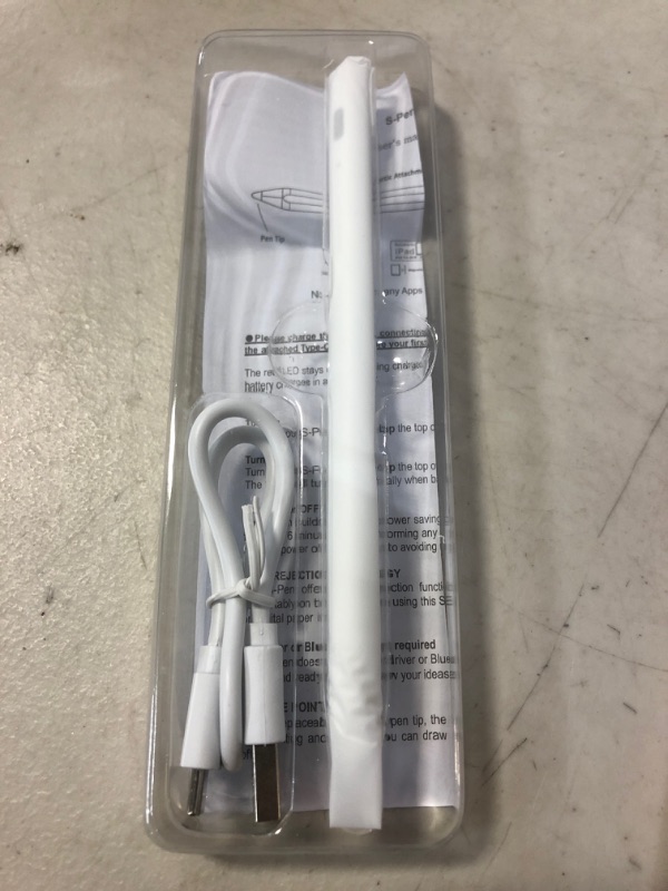 Photo 1 of TIANLI Stylus Pencil with Palm Rejection for Apple iPad Touch Screens Side Magnetic Active Capacitive Pencil Compatible with iPad air 3/4, iPad 6/7/8,Mini 5, iPad pro 11/12.9-inches, White
