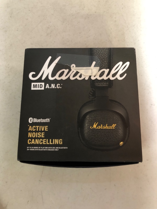 Photo 2 of Marshall Monitor II Active Noise Canceling Over-Ear Bluetooth Headphone, Black ( USED ITEM ) ITEM TESTED 
