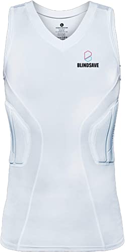 Photo 1 of BLINDSAVE Padded Compression Shirt Pro | Shock Absorbing Technology | Self-Adjusting Padding SIZE XL 
