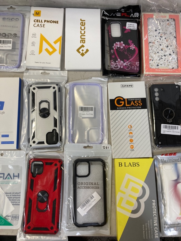 Photo 2 of MISC LOT OF NEW PHONE CASES VARIETY ACCESSORIES SCREEN PROTECTOR