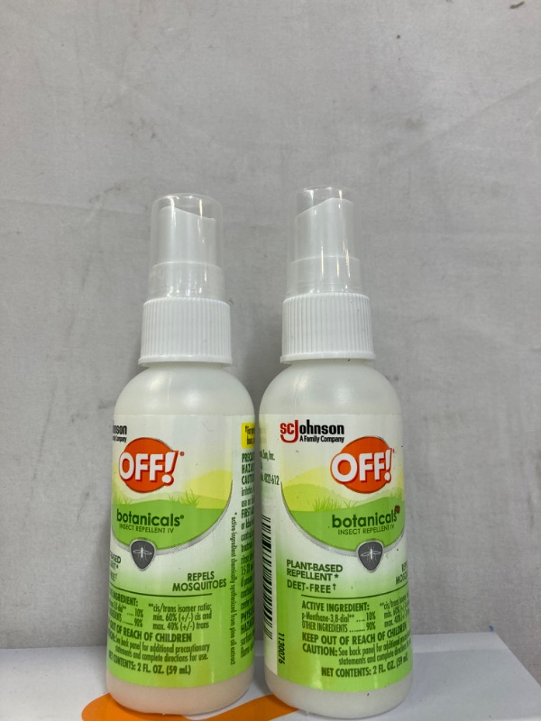 Photo 2 of OFF! Botanicals Deet-Free Insect Repellent, Plant-Based Bug Spray & Mosquito Repellent, 2 oz  2 PCS