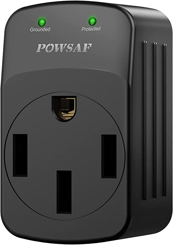 Photo 1 of POWSAF rv Surge Protector, RV Electrical Adapter 3 Prong 15 amp Male to 50 amp Female RV Camper Generator Plug Outdoor Electrical Power Converter