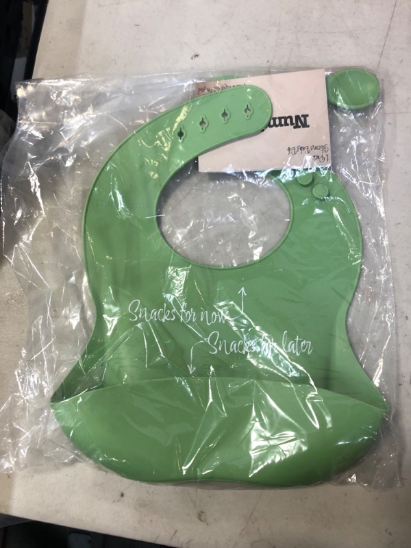 Photo 1 of  Silicone Baby Bib for Babies & Toddlers W/ Pocket | Unisex Adjustable | 0-6 months | 6-18 months | 2-4 years | 1 Ct
FACTORY SEALED
