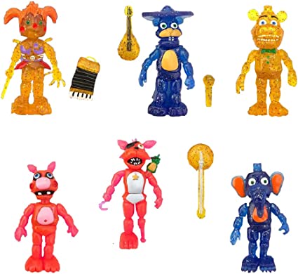 Photo 1 of  6 Pcs five nights at freddy's cake toppers Toys set for the party supplies (5454355)