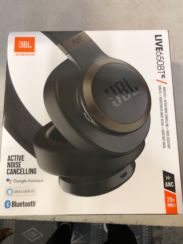 Photo 3 of JBL Live 650BTNC Headphones, Black - Wireless Over-Ear Bluetooth Headphones