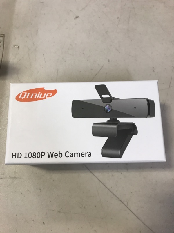 Photo 2 of Qtniue Webcam with Microphone and Privacy Cover, FHD Webcam 1080p, Desktop or Laptop and Smart TV USB Camera for Video Calling, Stereo Streaming and Online Classes (( FACTORY SEALED ))
