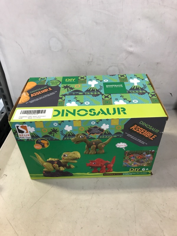 Photo 2 of Ceppekyy Take Apart Dinosaur Toys for Kids 3-5 with Play Mat, Electric Drill, Educational Toys Dinosaur Toys for Kids 5-7, STEM Building Toys for 3 4 5 6 7 Year Old Boys Girls Toddlers Gifts (6601-2) (( FACTORY SEALED )) 
