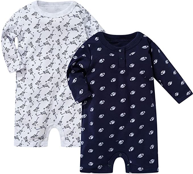 Photo 1 of Baby Boys' Cotton Long Sleeve One-Piece Romper size 3months 