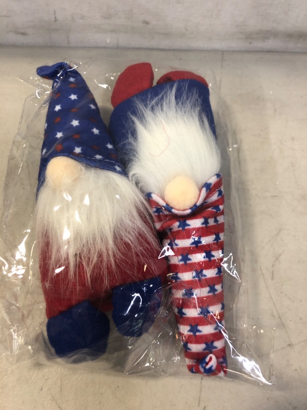 Photo 2 of 2Pack 4th of July Decorations Gnomes Patriotic for American Independence Day Home Decoration Holiday Gnome Handmade Swedish Tomte, Elf Decoration Ornaments (2PK for 7.4)