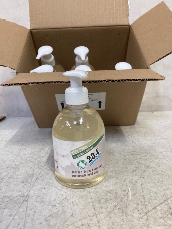 Photo 2 of 23.4° Life's perfect balance Hand Soap, Pump, 6 Units, White Flower, 12 Fl Oz (PACK OF 6)