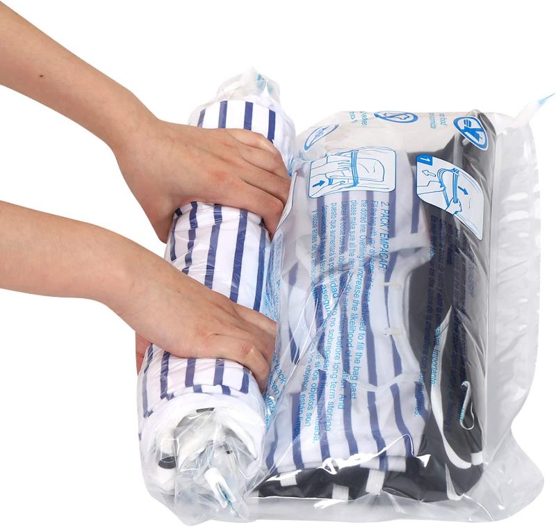 Photo 1 of 12 Compression Bags for Travel, Travel Compression Bags, Vacuum Packing Space Saver Bags for Cruise Travel Accessories Essentials (12-Travel)
