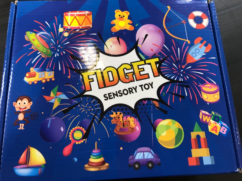 Photo 3 of (56 Pack) Fidget Sensory Toys, Party Favors Set, Classroom Treasure Box Chest Carnival Prizes Pinata Stuffer Pop Poppers Autism Stress Autistic Anxiety, Gift Bulk for Girls Boys Kids Teen Adults ADHD 75pack
--FACTORY SEALED BOX--