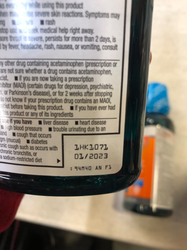 Photo 3 of  Amazon Basic Care Vapor Ice Daytime Severe Cold & Flu, Blue, Vapor Ice flavor, 12 Fl Oz  EXP:1/2023
FACTORY SEALED 2PACK 